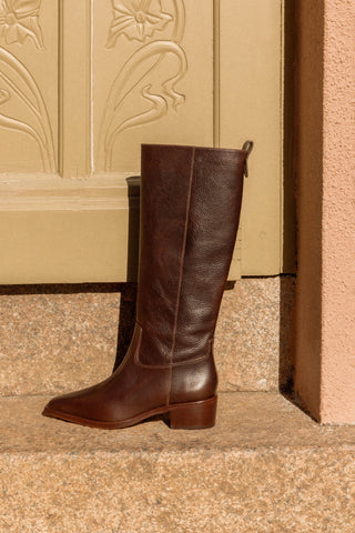 Florencia Boot In Brown Leather