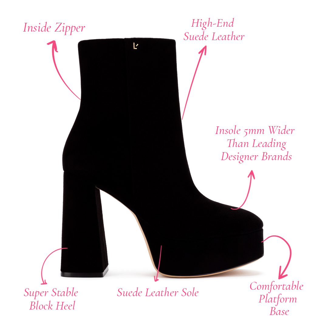 Dolly Boot In Black Suede