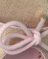Beige Raffia And Tulip Leather
