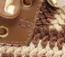 Caramel and Ivory Crochet and Caramel Leather