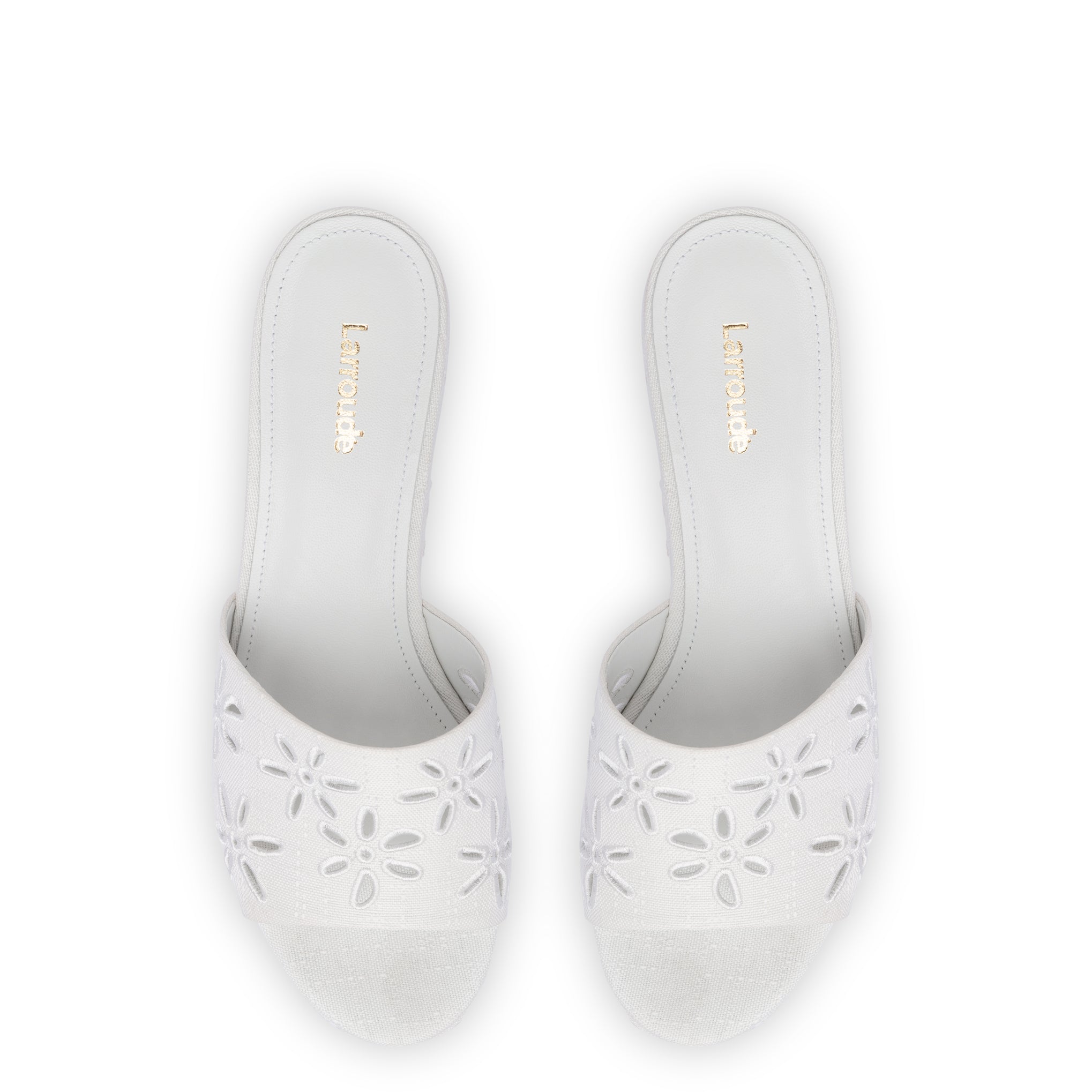 Miso Platform Sandal In White Linen