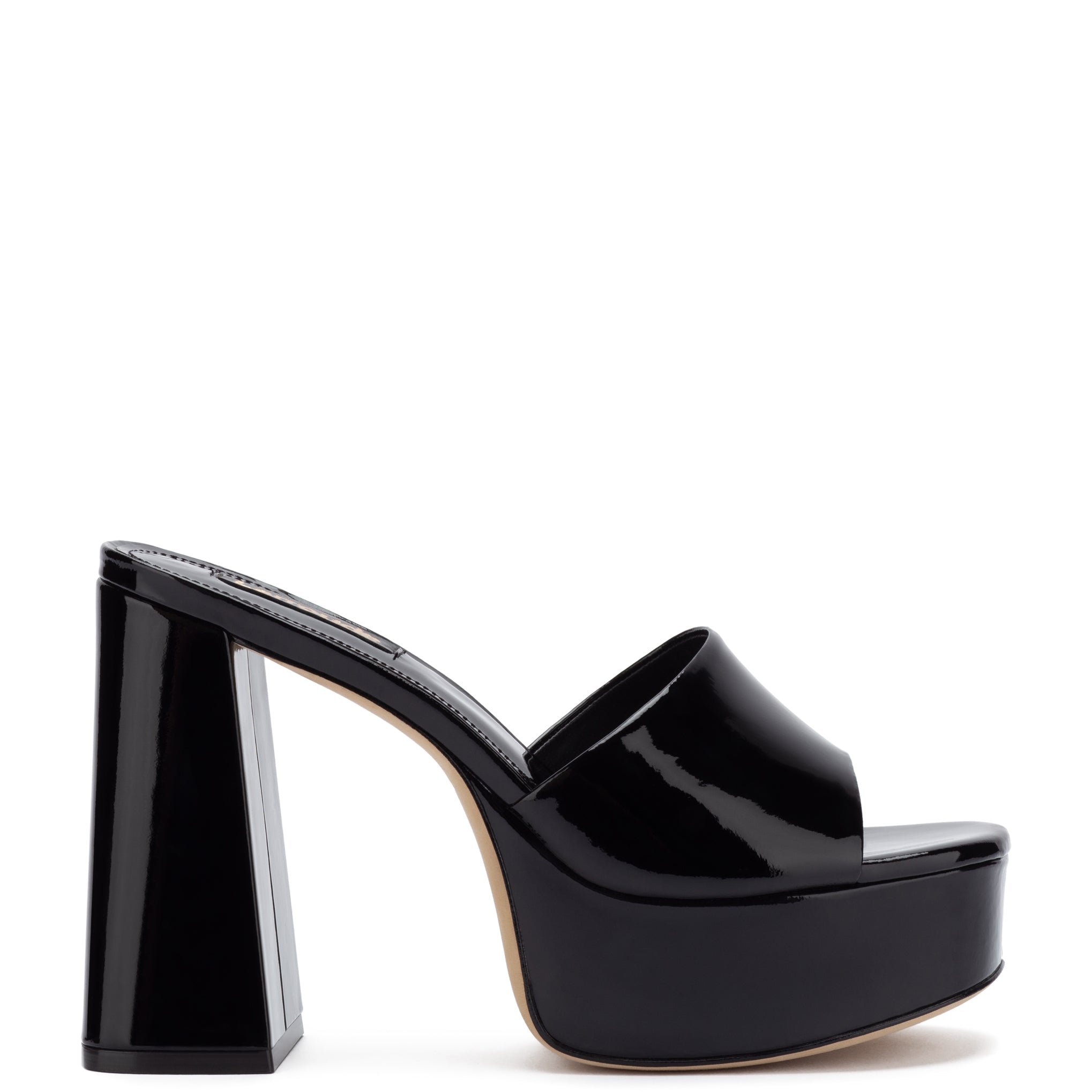 Dolly Mule In Black Patent Leather